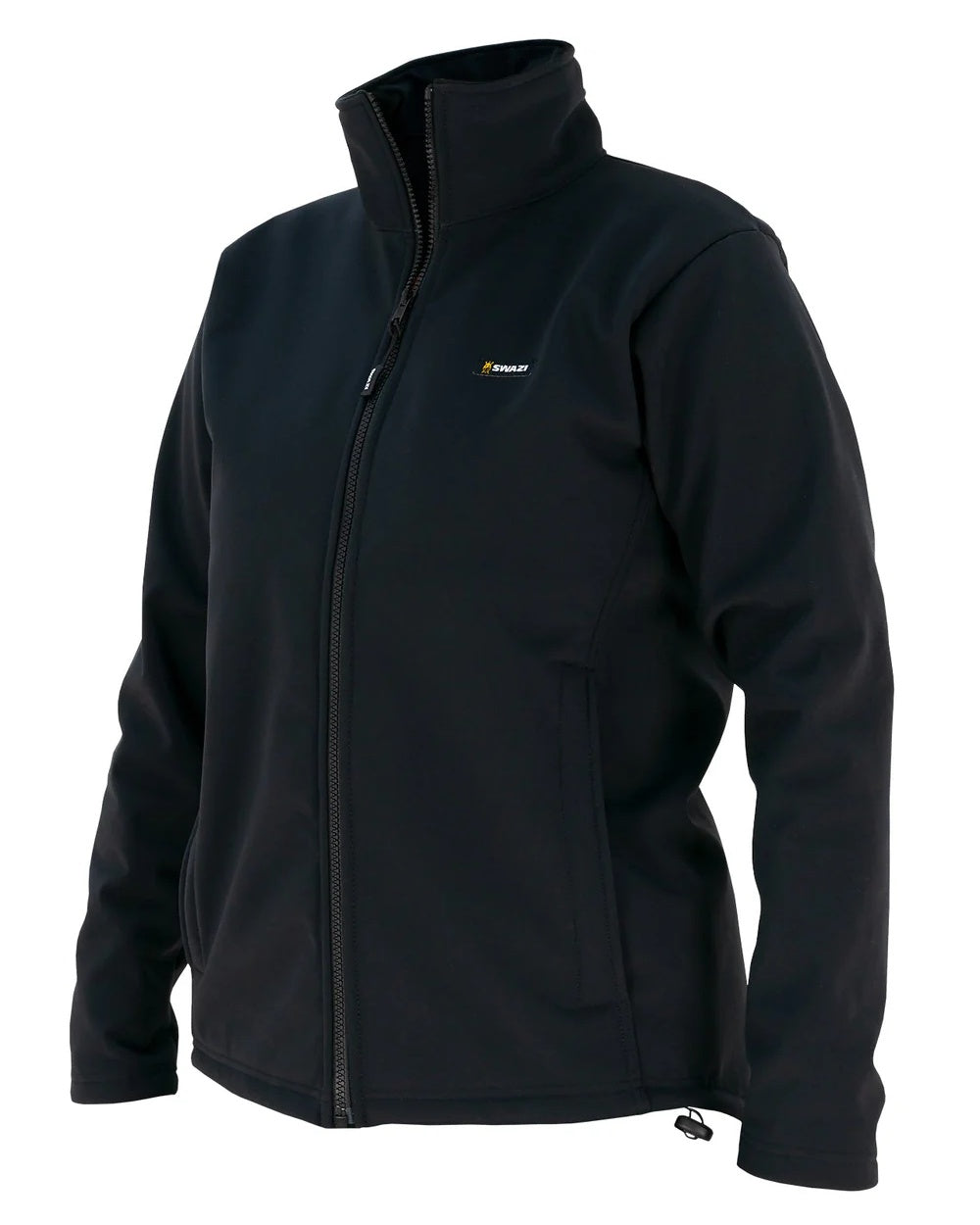 Black coloured Swazi Womens Strait Jacket on white background