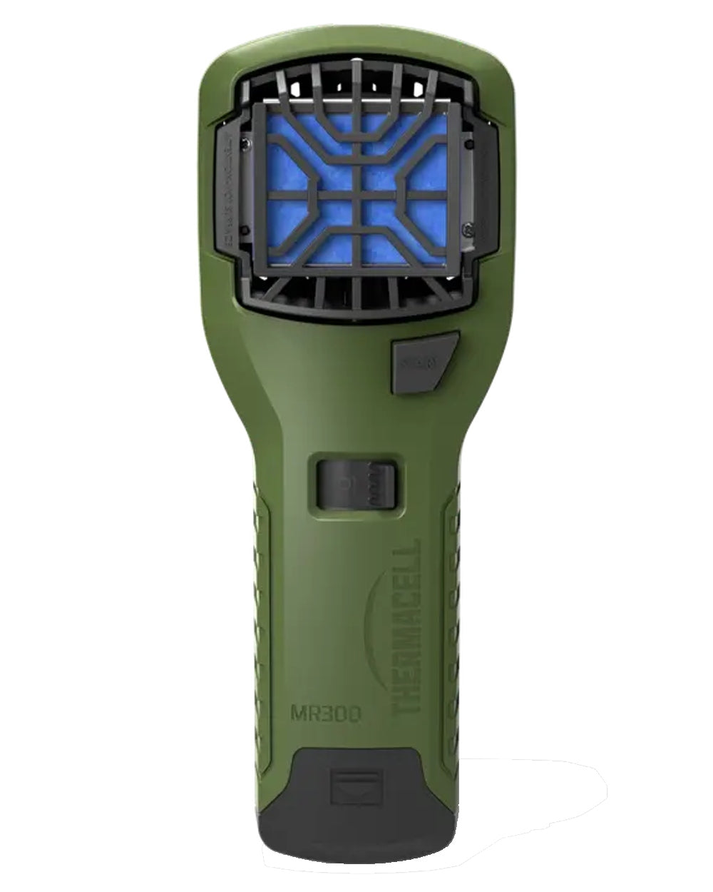 Olive coloured Thermacell MR300 Protector on white background