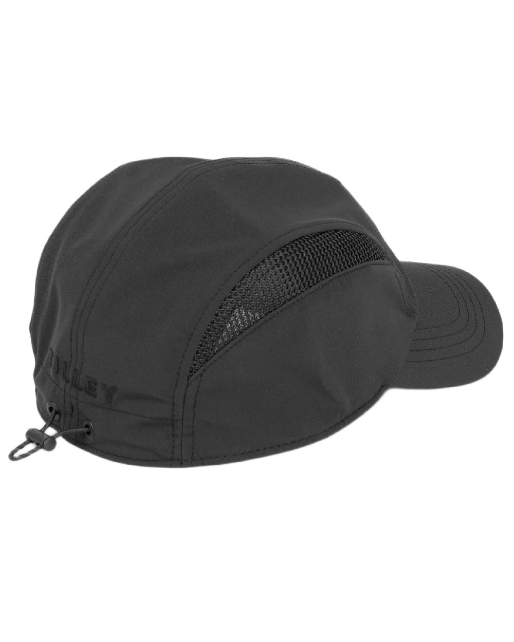 Black Coloured Tilley Airflo Cap on white background