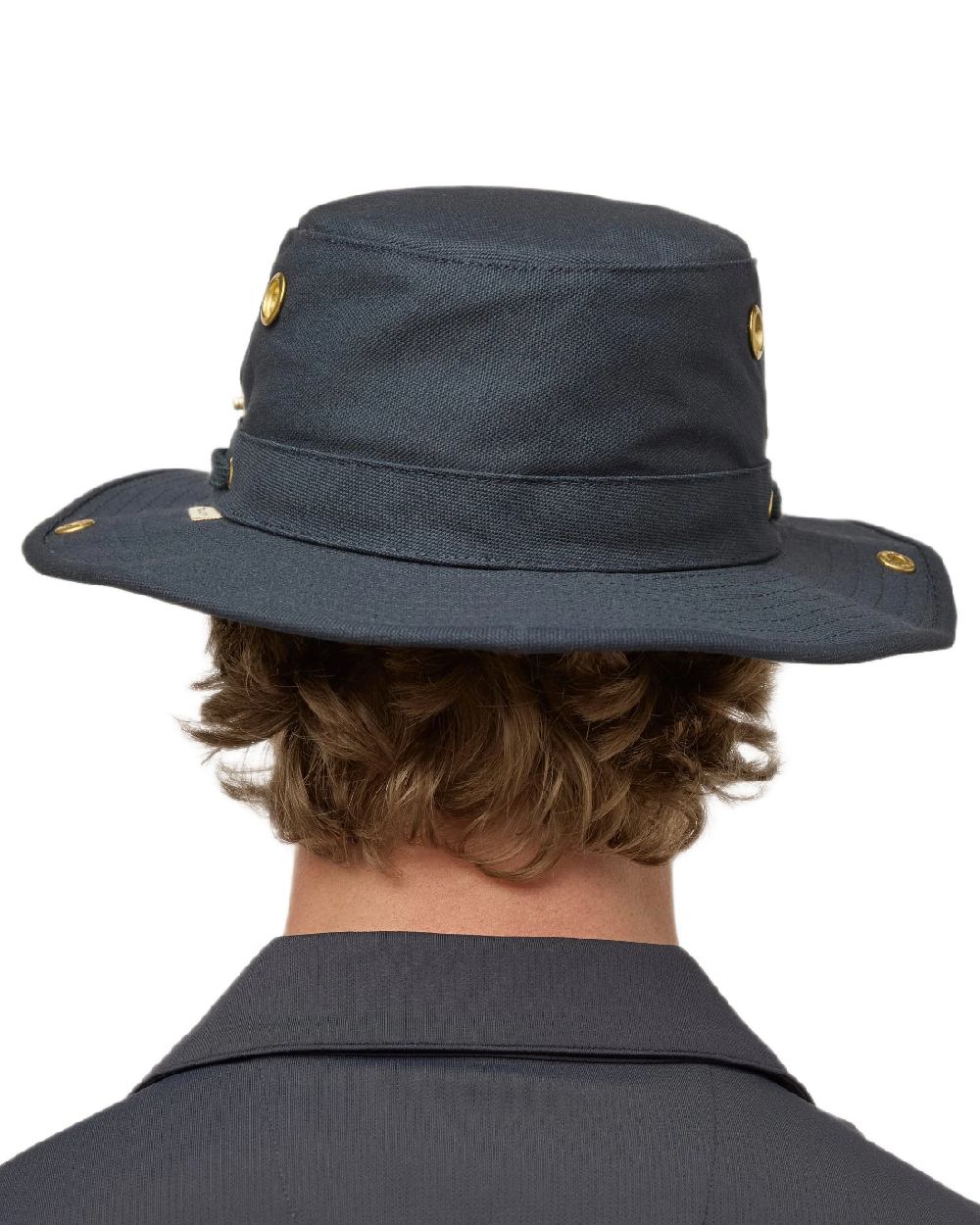 Dark Navy Coloured Tilley Classic T3 Cotton Hat on white background