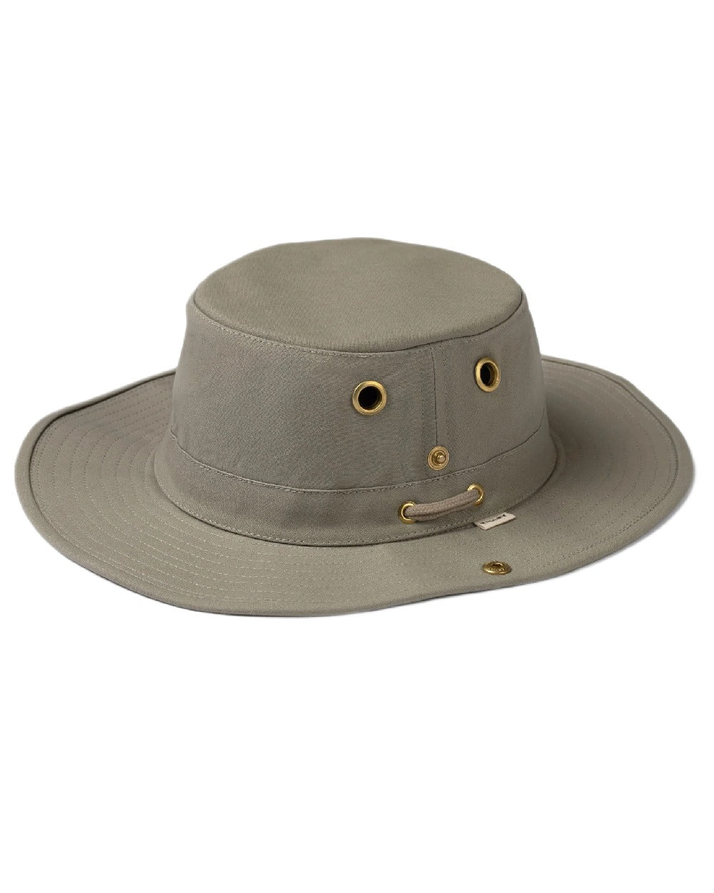 Khaki Coloured Tilley Classic T3 Cotton Hat on white background