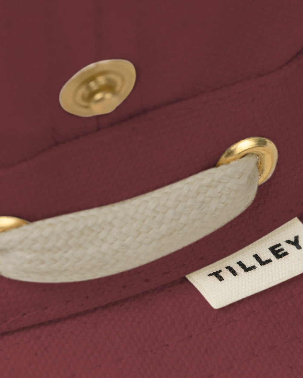 Mulberry Coloured Tilley Classic T3 Cotton Hat on white background
