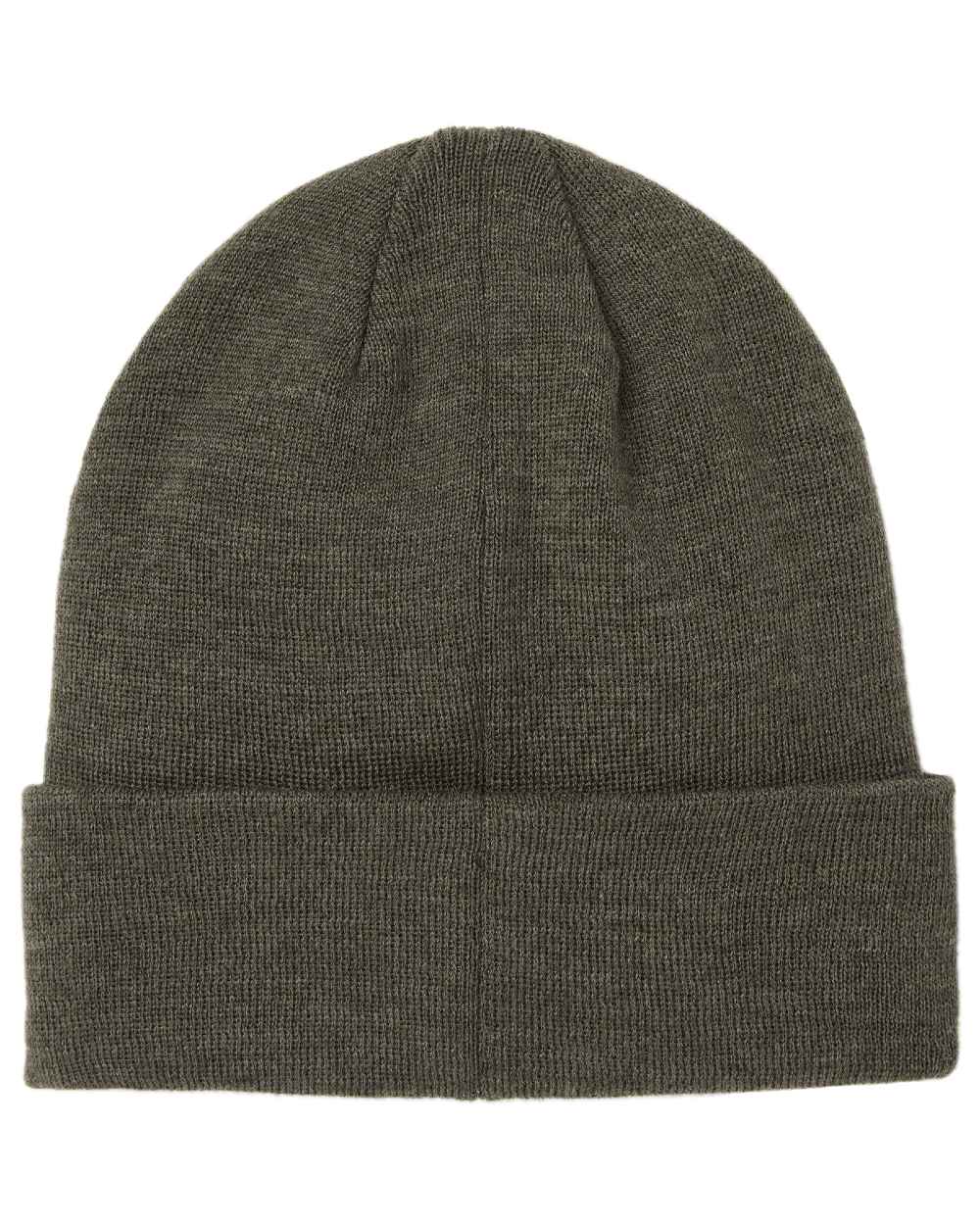 Olive Coloured Tilley Hydrowool Beanie on white background