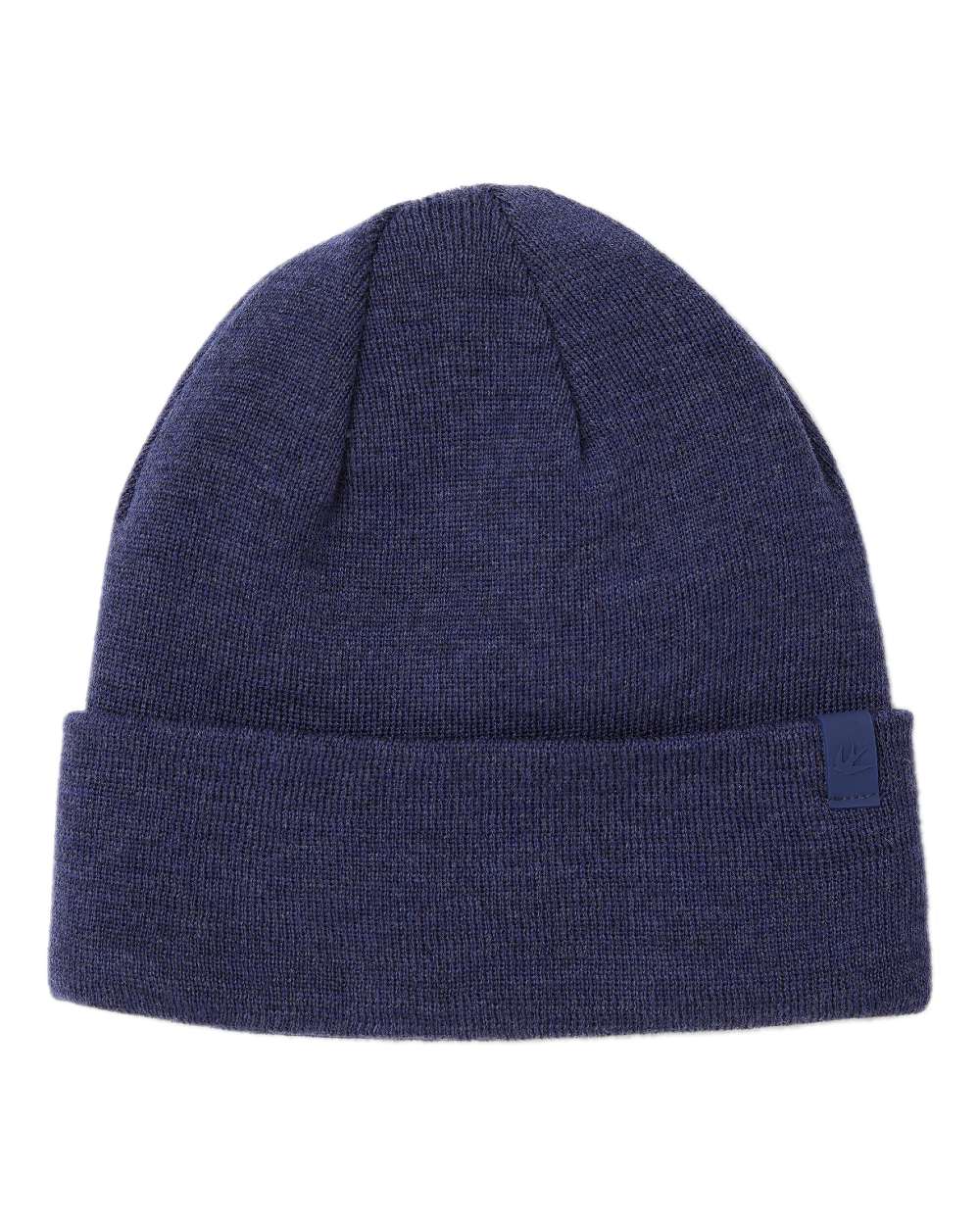 Mid Blue Coloured Tilley Hydrowool Beanie on white background