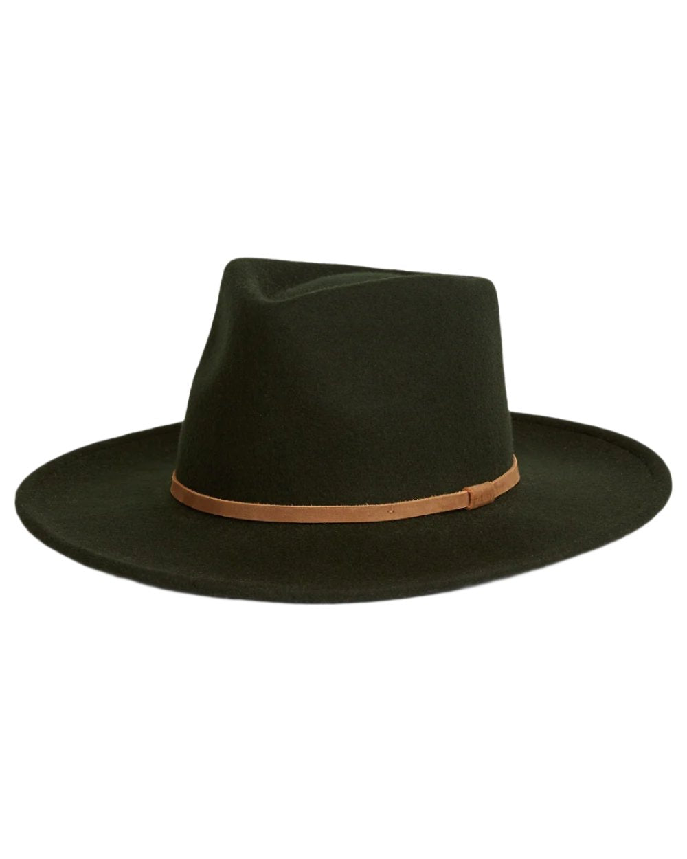 Dark Green Coloured Tilley New Jasper Hat on white background