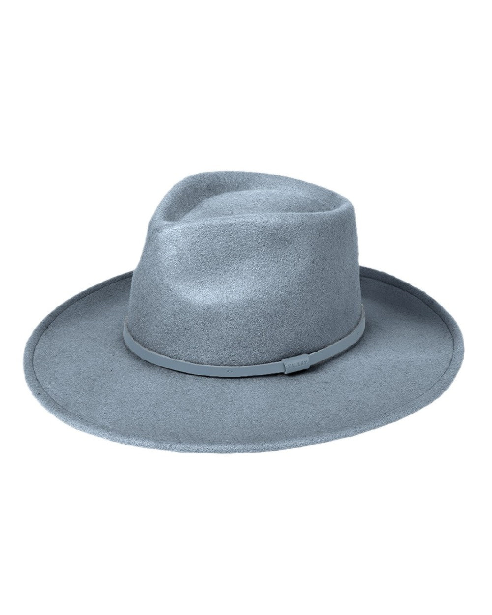 Pale Blue coloured Tilley New Jasper Hat on white background