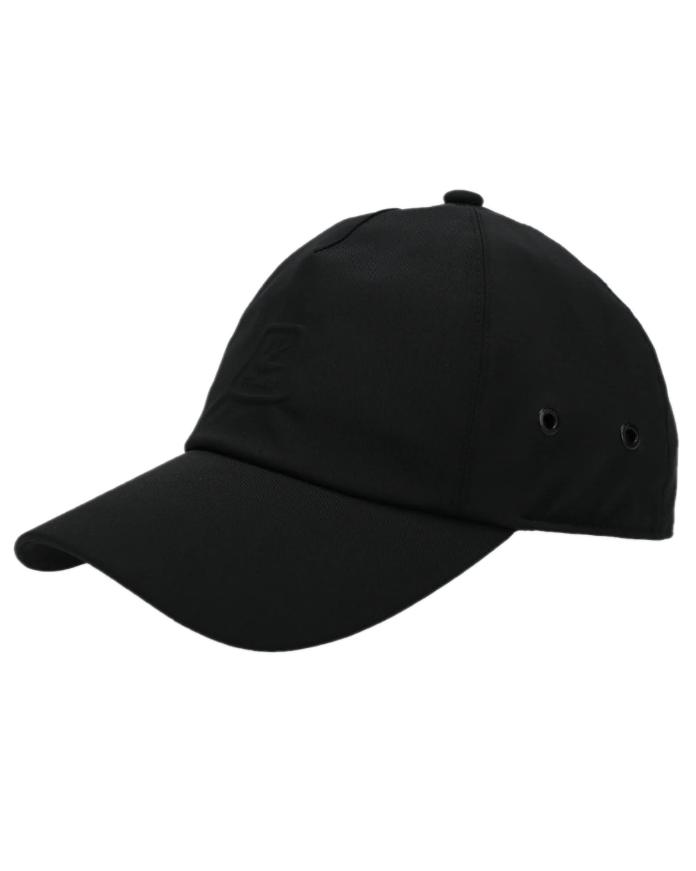 Black Coloured Tilley New Tech Travel Cap on white background