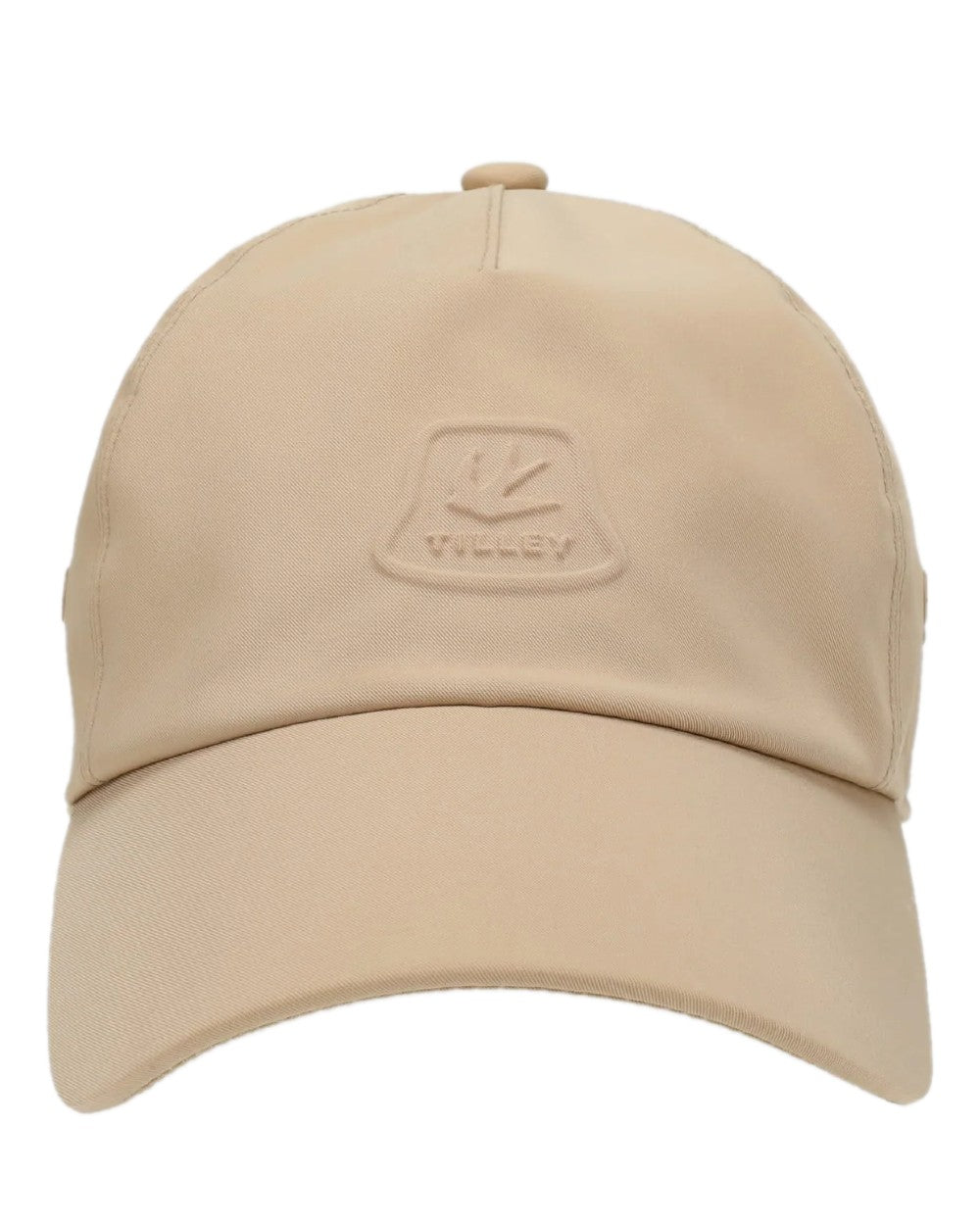 Safari Tan Coloured Tilley Travelers Cap on white background