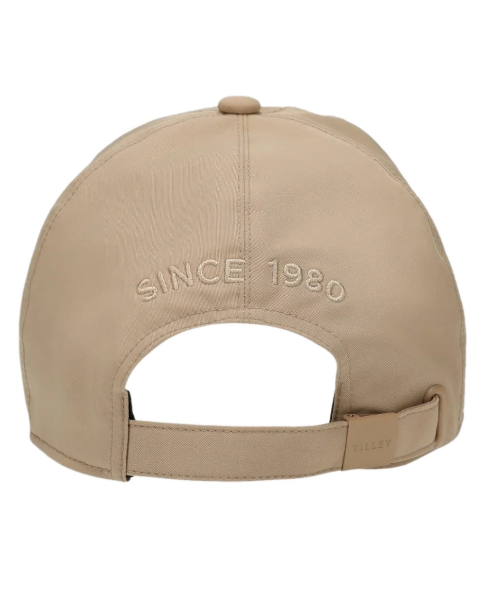 Safari Tan Coloured Tilley Travelers Cap on white background