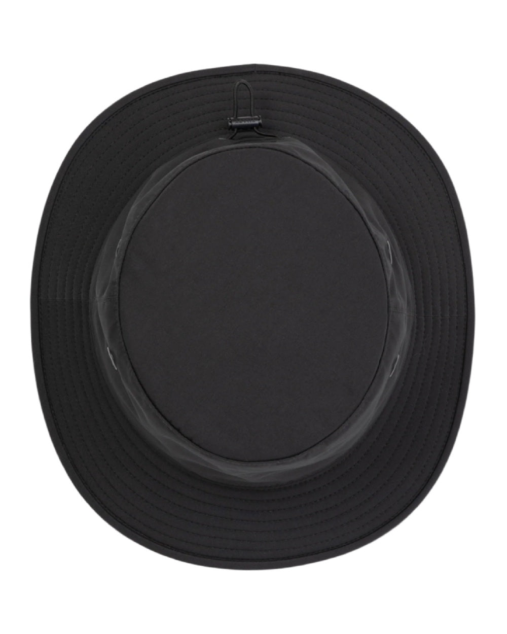 Black Coloured Tilley T1 Performance Bucket Hat on white background