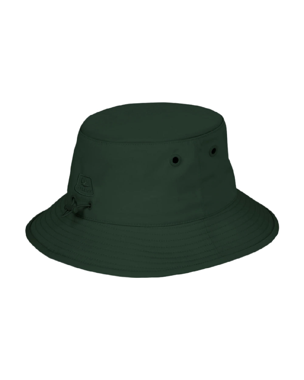 Evergreen Coloured Tilley T1 Performance Bucket Hat on white background