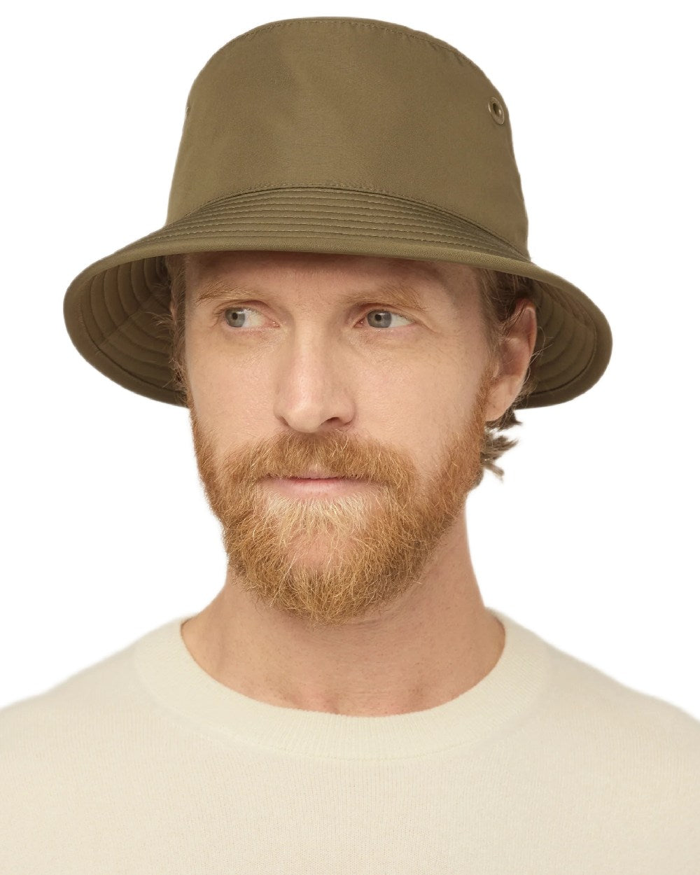 Forest Night Coloured Tilley T1 Performance Bucket Hat on white background