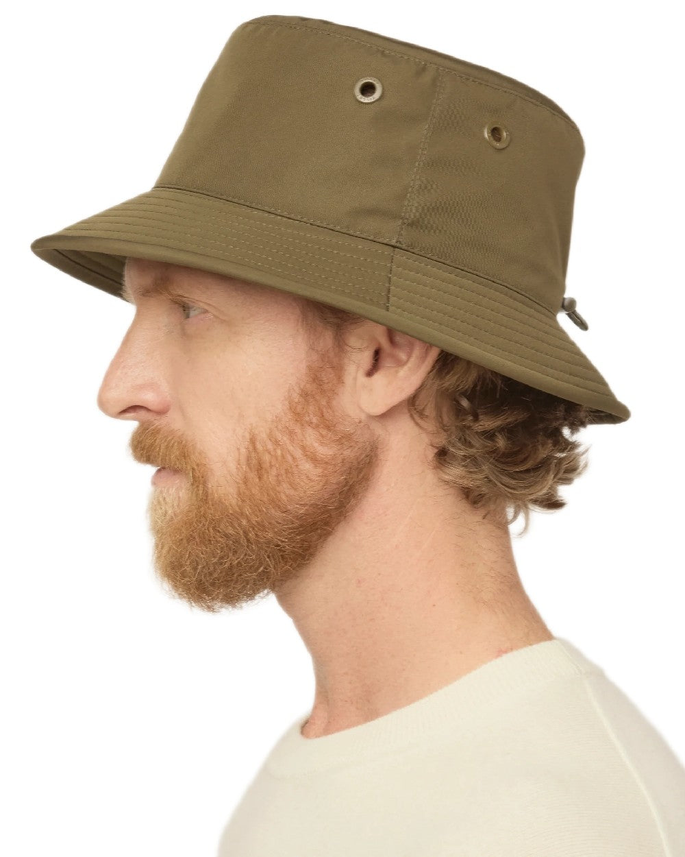 Forest Night Coloured Tilley T1 Performance Bucket Hat on white background