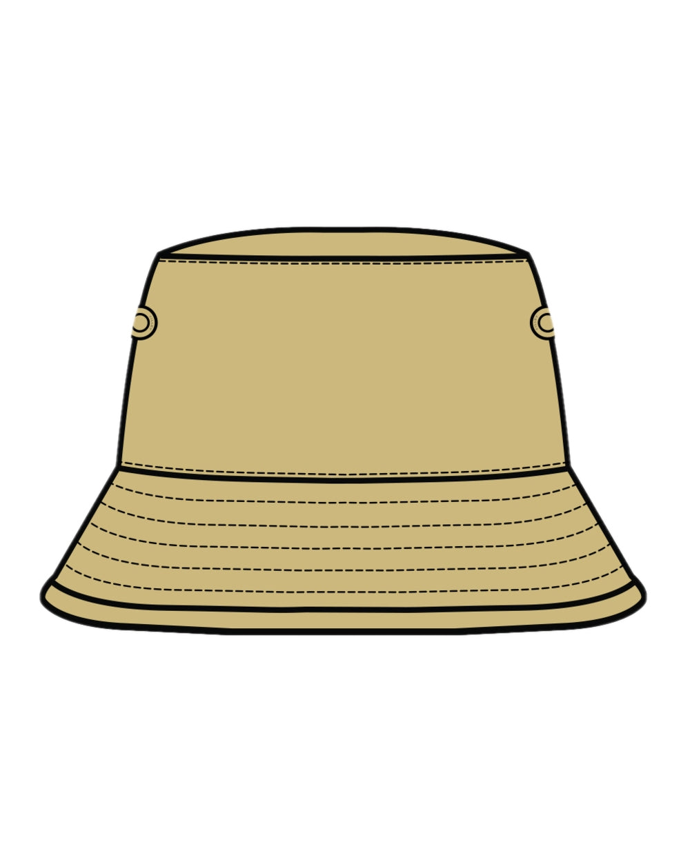 Lemongrass Coloured Tilley T1 Performance Bucket Hat on white background