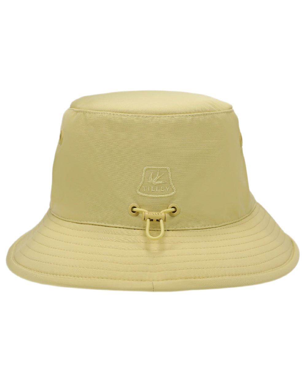 Lemongrass Coloured Tilley T1 Performance Bucket Hat on white background