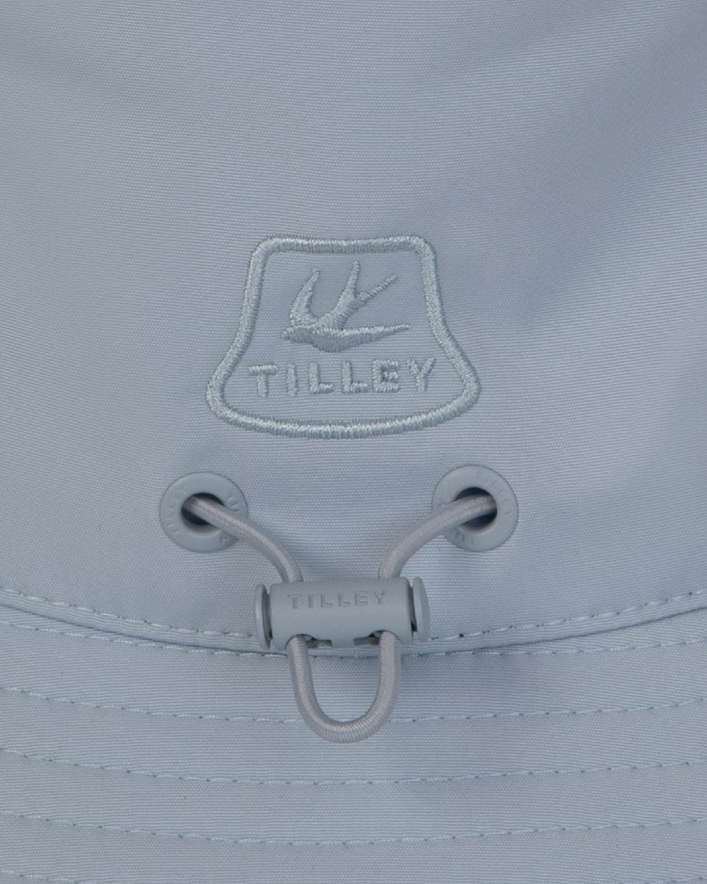 Light Blue Coloured Tilley T1 Performance Bucket Hat on white background