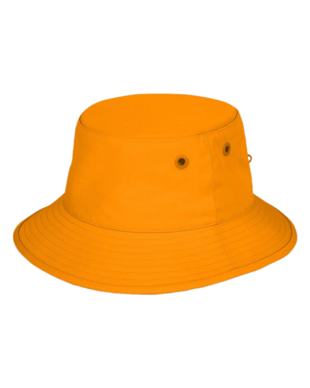 Orange Coloured Tilley T1 Performance Bucket Hat on white background