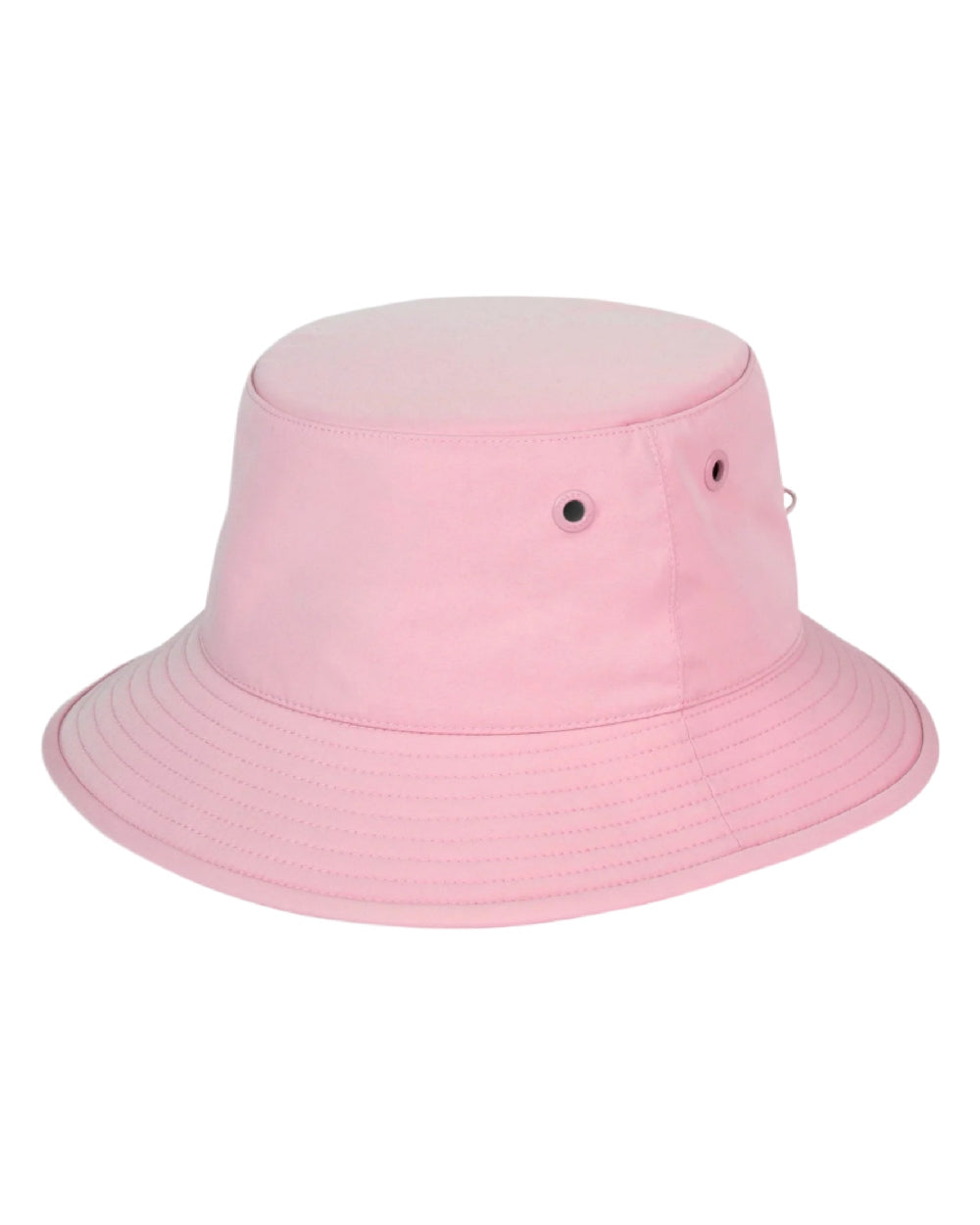 Pink Coloured Tilley T1 Performance Bucket Hat on white background