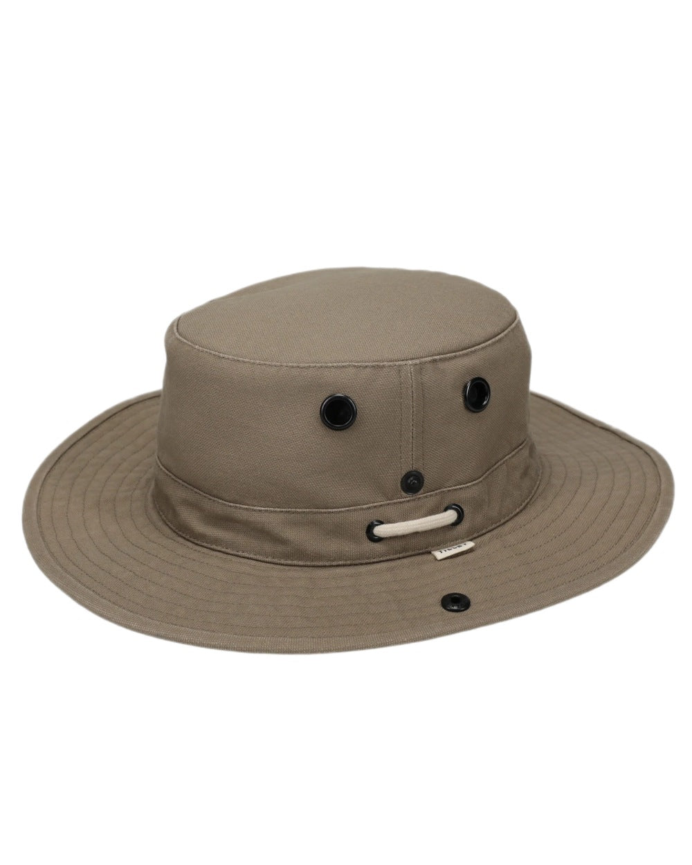 Greige coloured Tilley T3 Wanderer Hat on White background