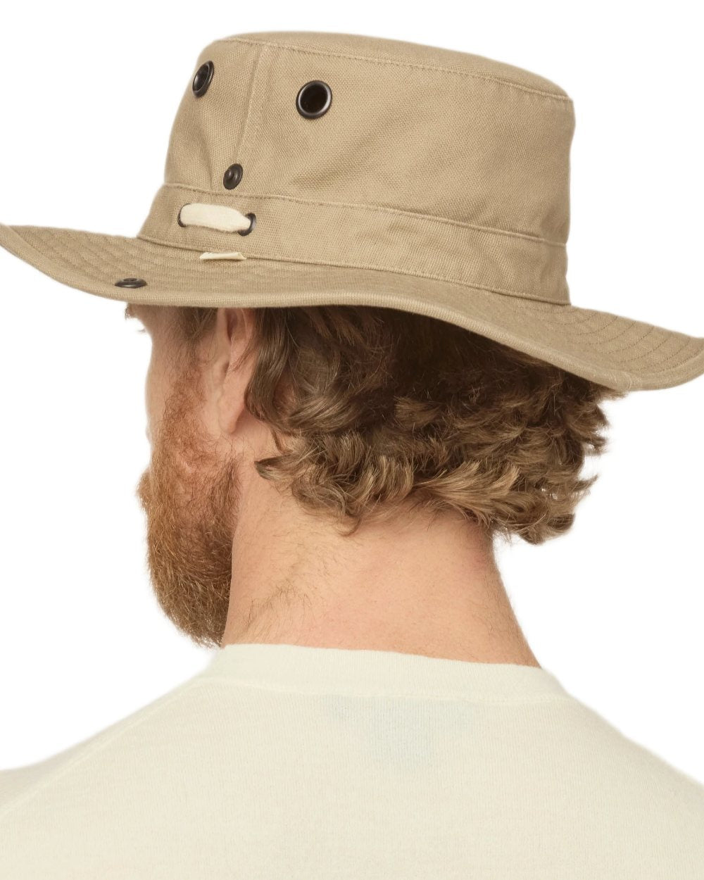Greige coloured Tilley T3 Wanderer Hat on White background