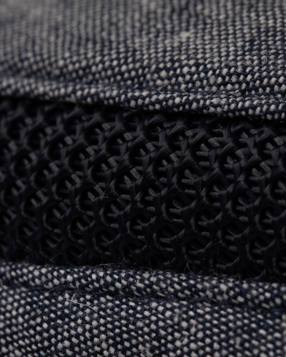 Navy Coloured Tilley TMH55 Organic Airflo Sun Hat on white background