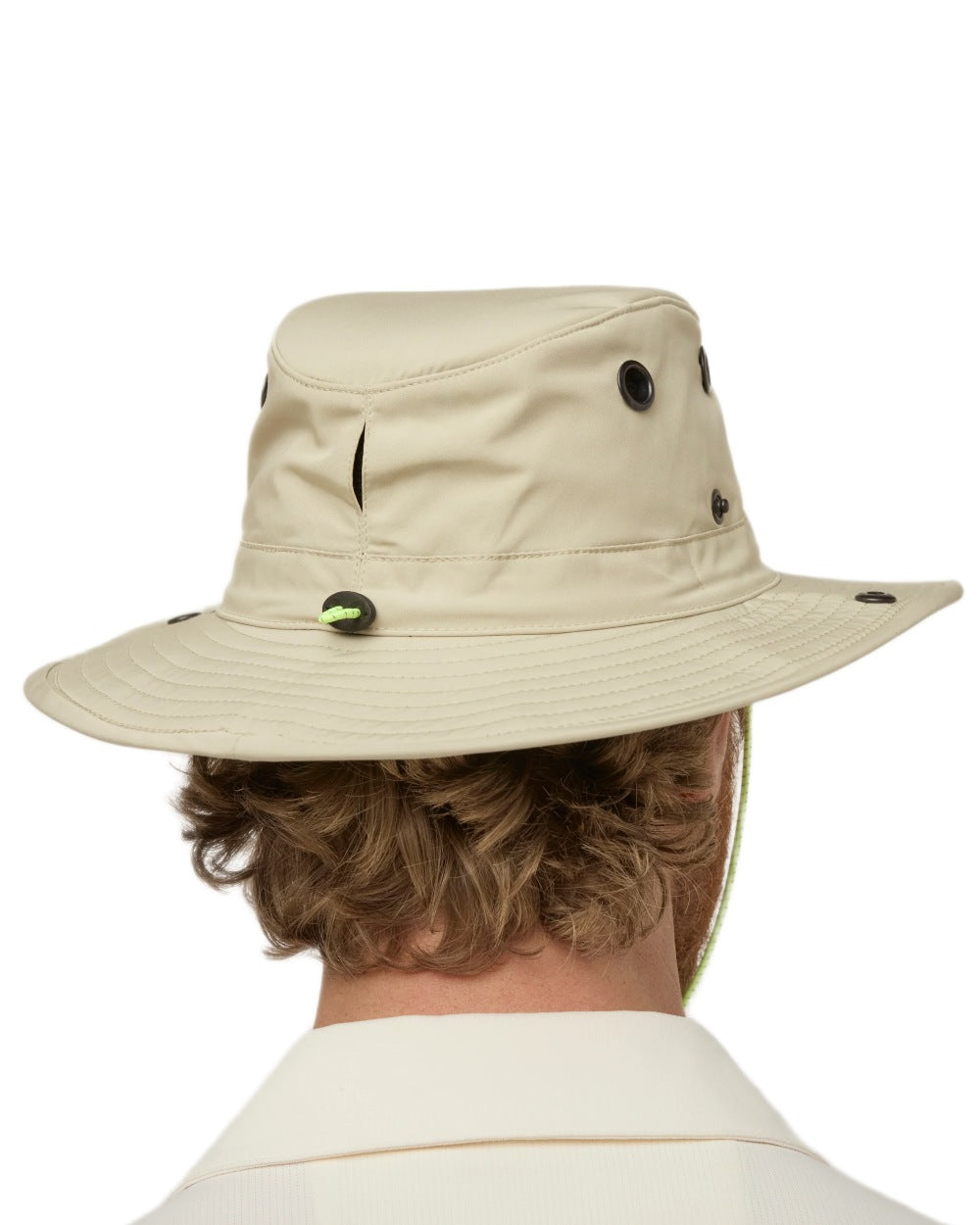 Stone Green coloured Tilley TWS1 All Weather Hat on white background