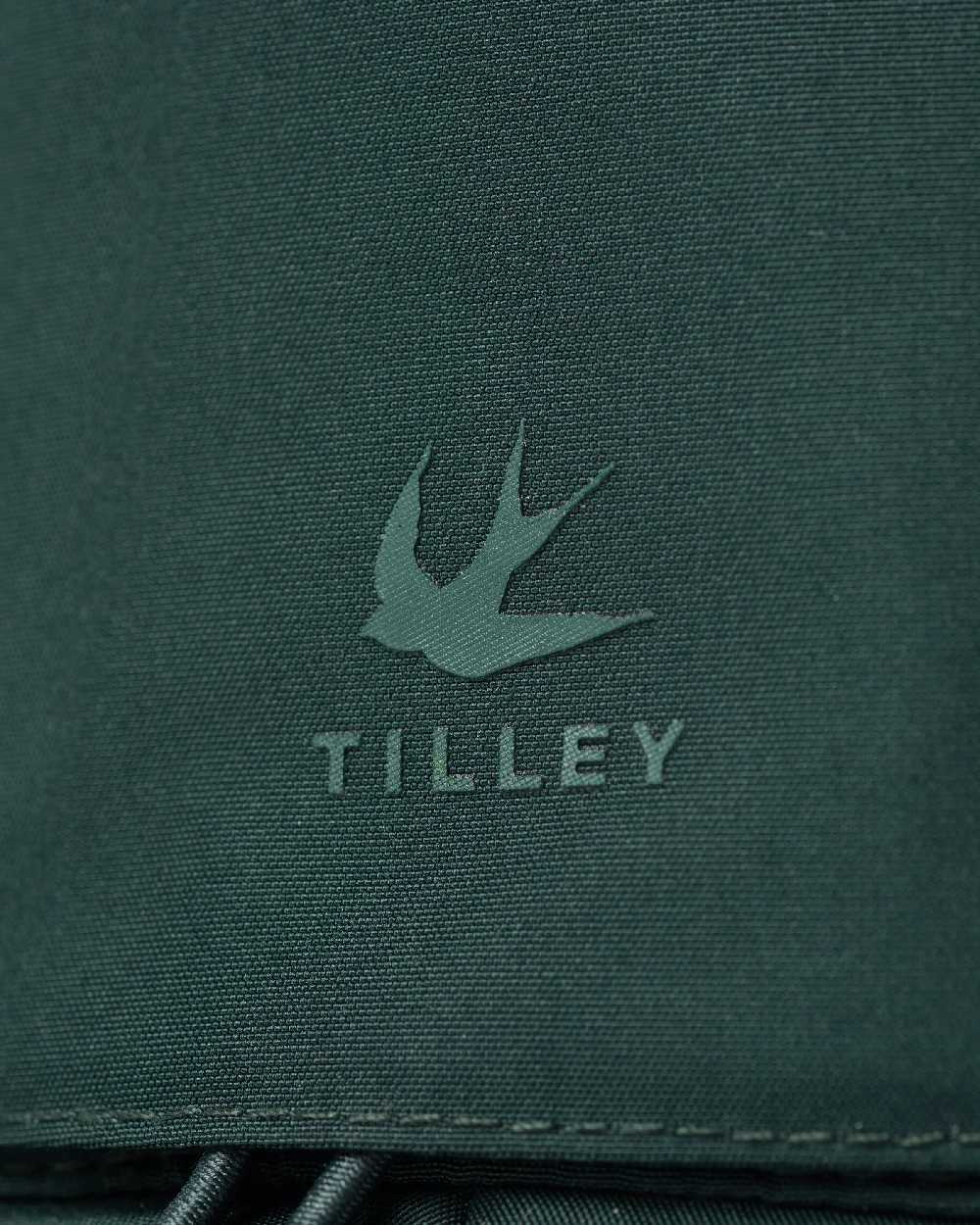 Evergreen Coloured Tilley Thermashield T1 on white background