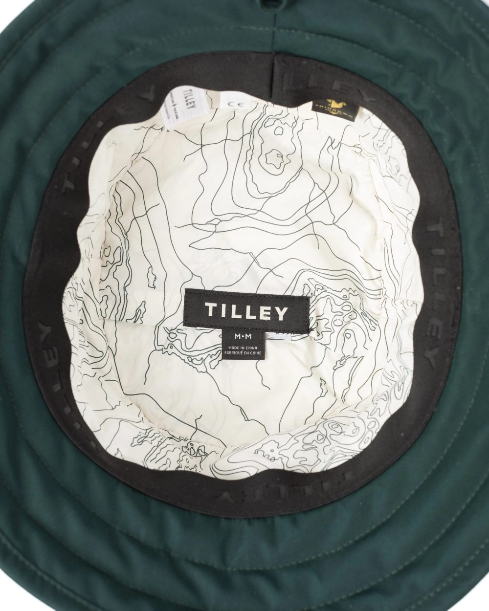 Evergreen Coloured Tilley Thermashield T1 on white background