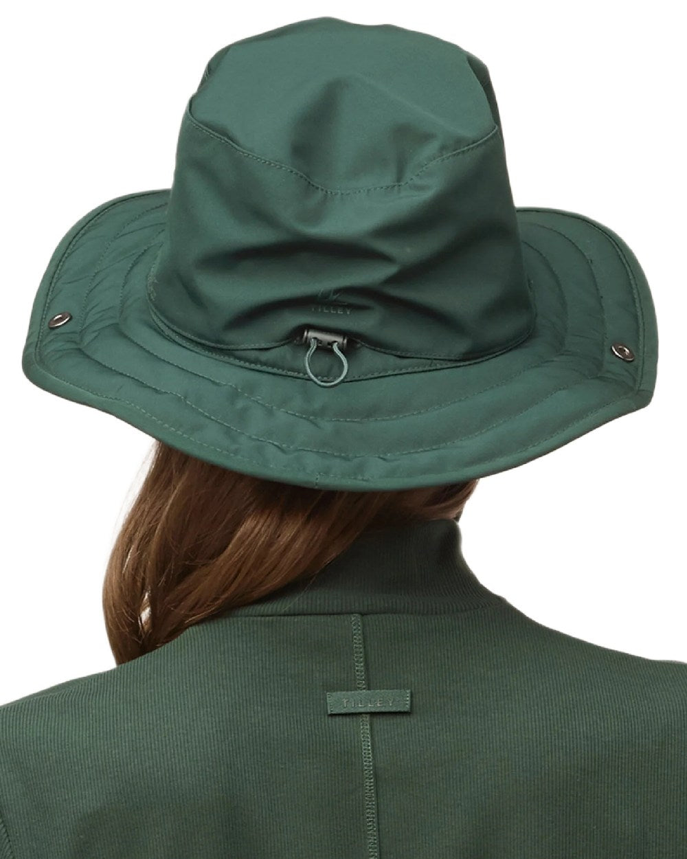 Evergreen Coloured Tilley Thermashield T3 on white background