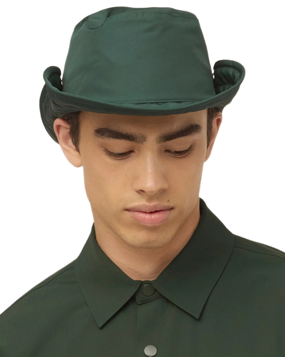 Evergreen Coloured Tilley Thermashield T3 on white background