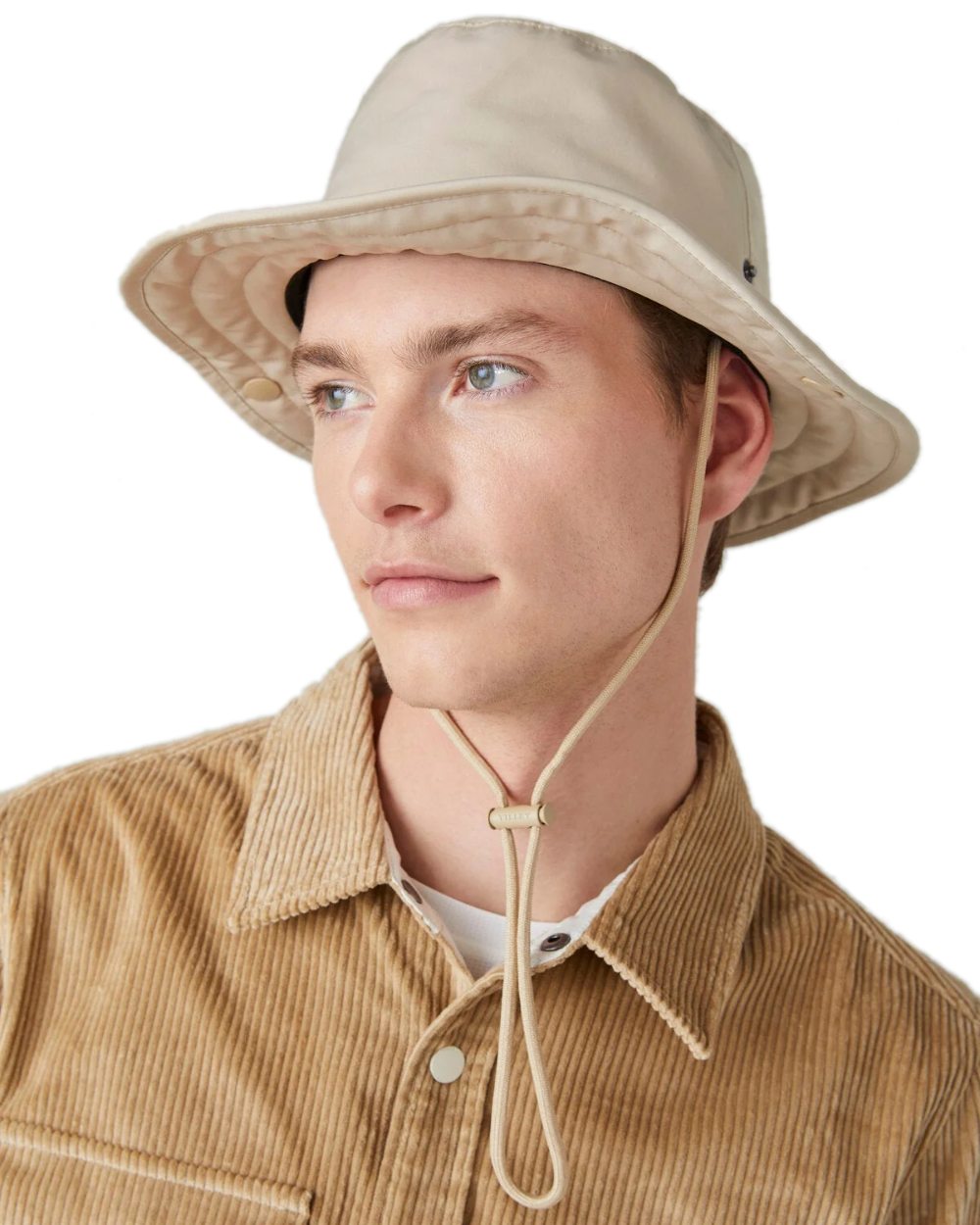 Safari Tan Coloured Tilley Thermashield T3 on white background