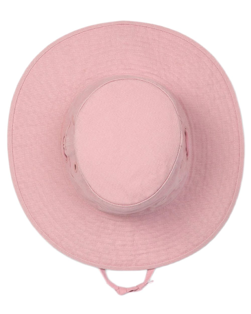 Light Pink Coloured Tilley Wide Brim Wanderer Hat on white background