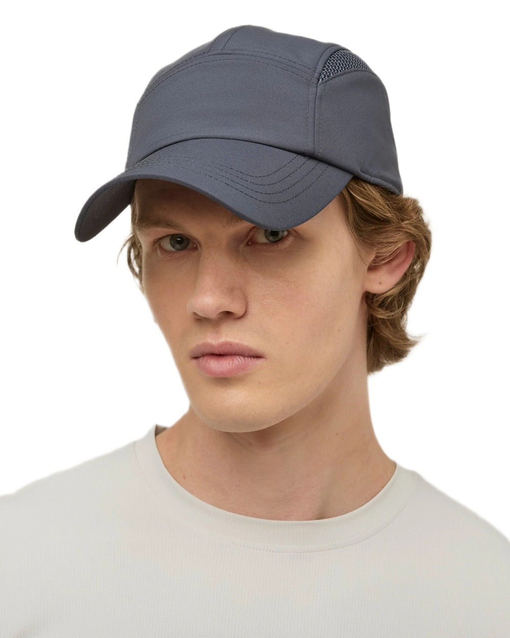 Midnight Navy coloured Tilley Airflo Cap on white background