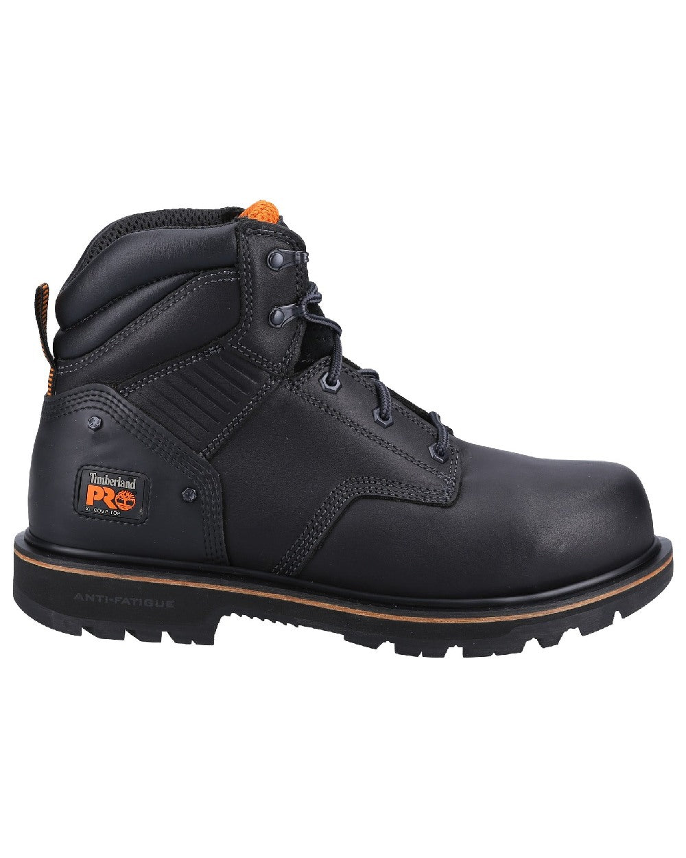 Black coloured Timberland Pro Ballast Safety Boots on white background