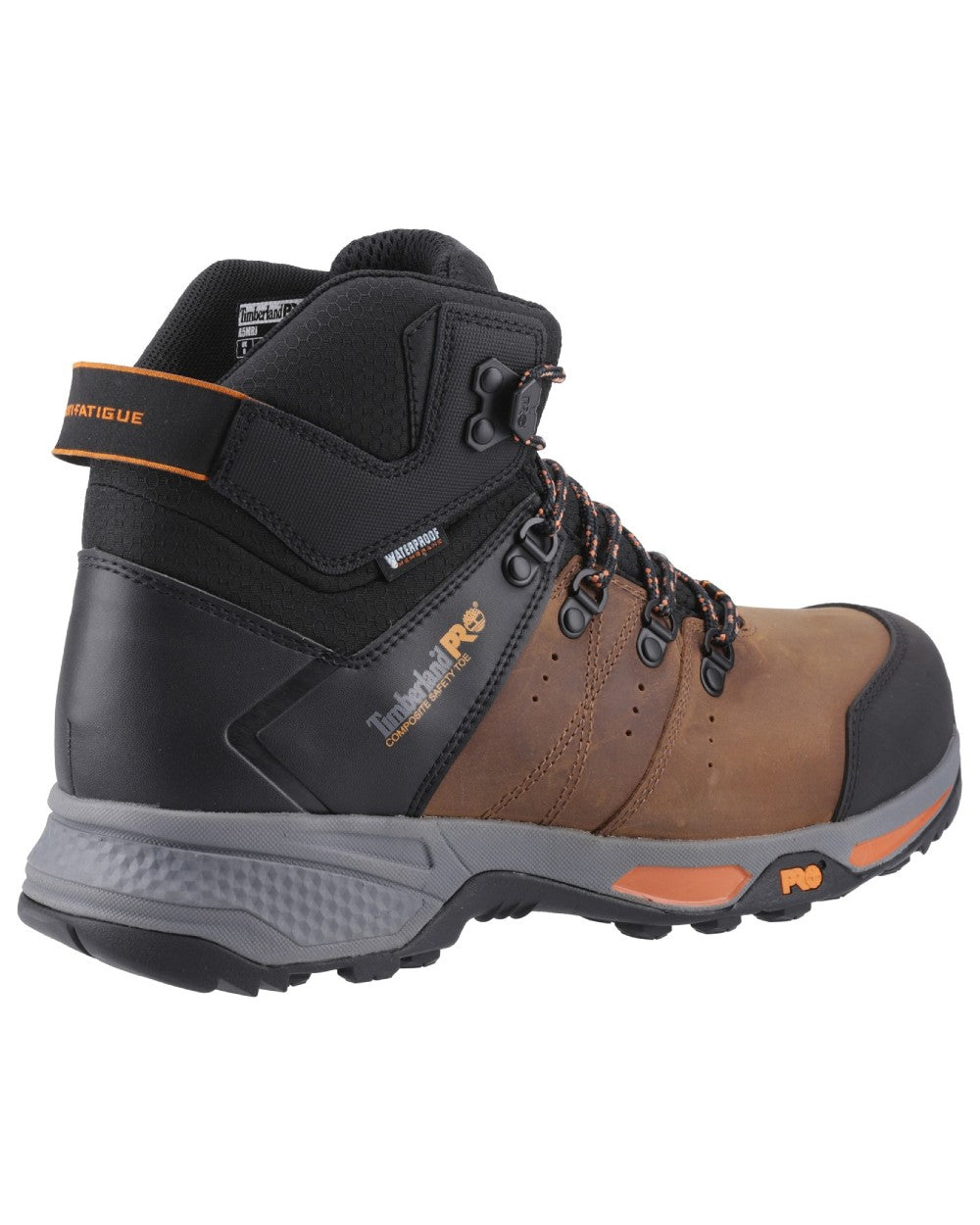 Brown coloured Timberland Pro Switchback Work Boots on white background