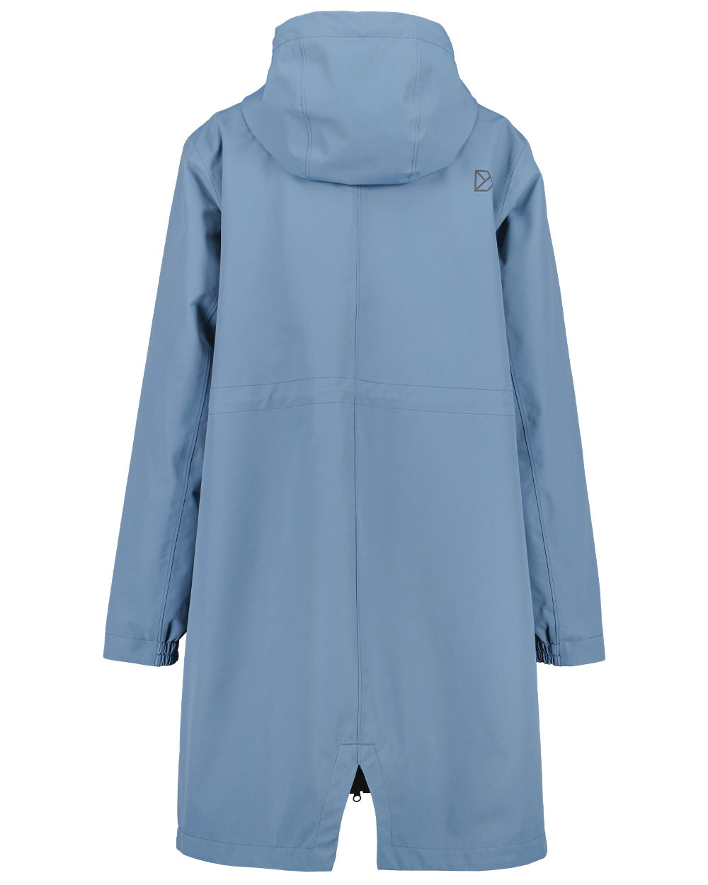 True Blue Coloured Didriksons Marta Womens Parka 3 On A White Background