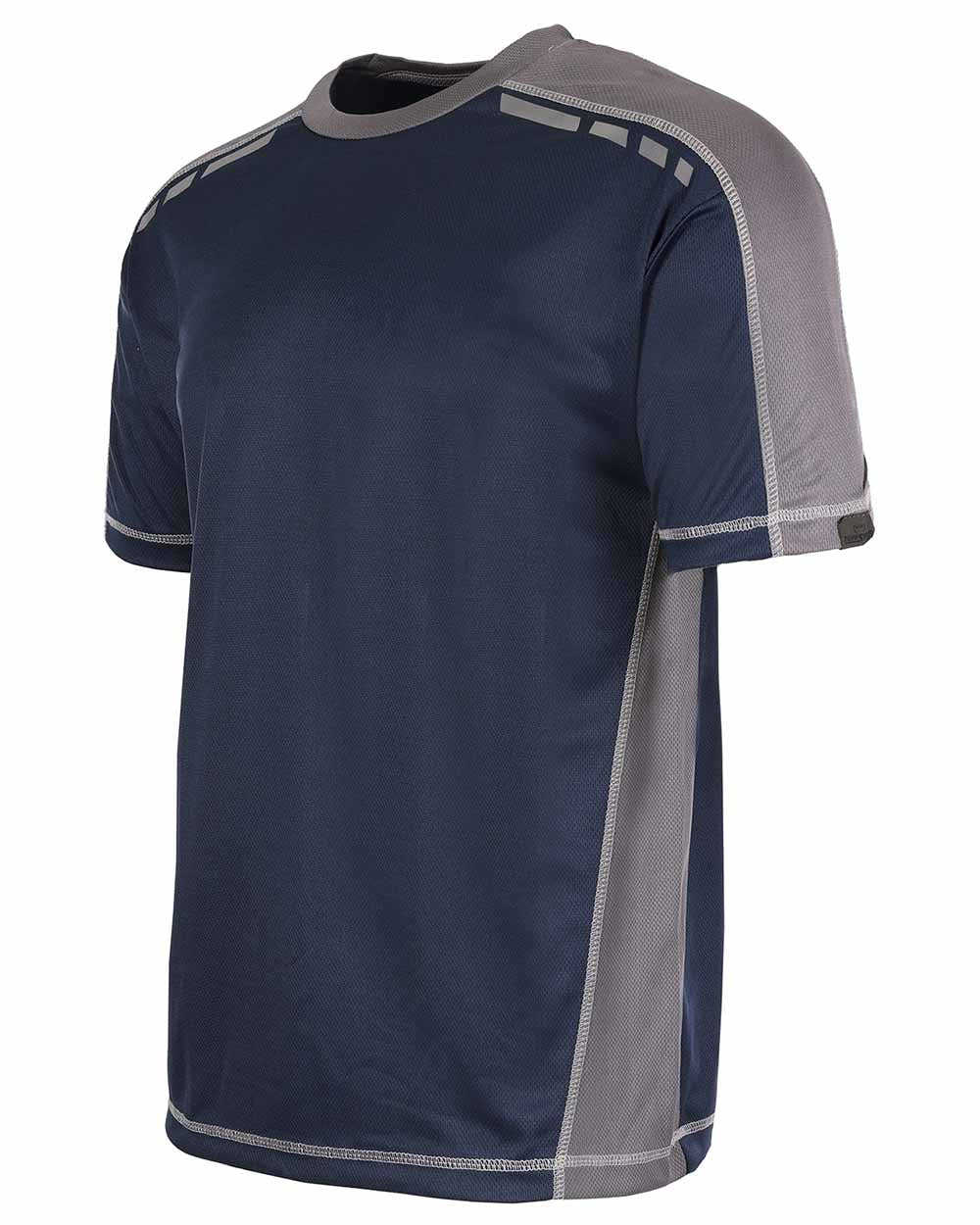 Navy Coloured TuffStuff Elite T-Shirt On A White Background