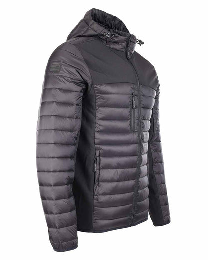 Side view of thermal quilting Black TuffStuff Hatton Softshell and Quilted Jacket