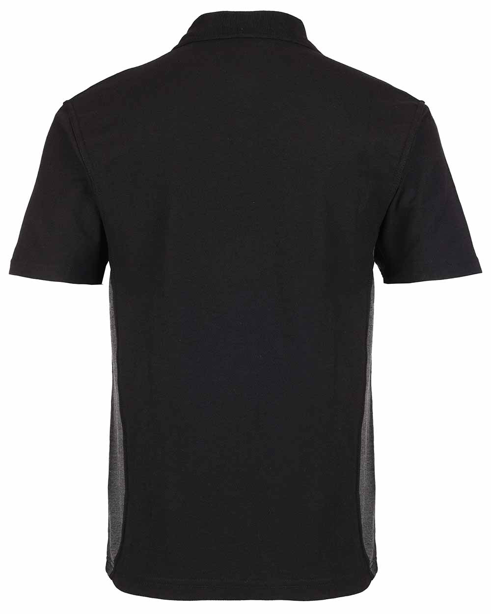 Black Coloured TuffStuff Pro Work Polo Shirt On A White Background