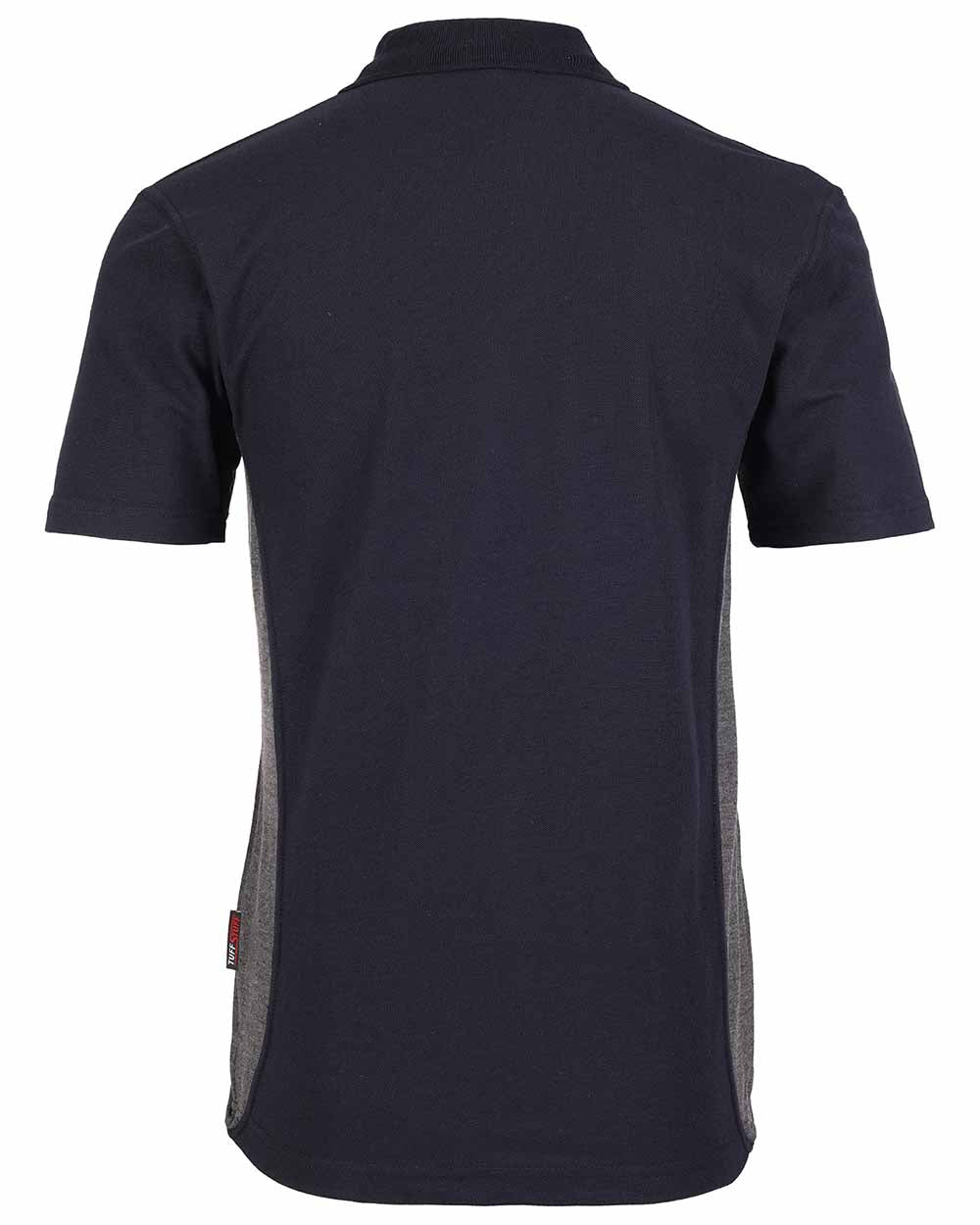 Navy Coloured TuffStuff Pro Work Polo Shirt On A White Background