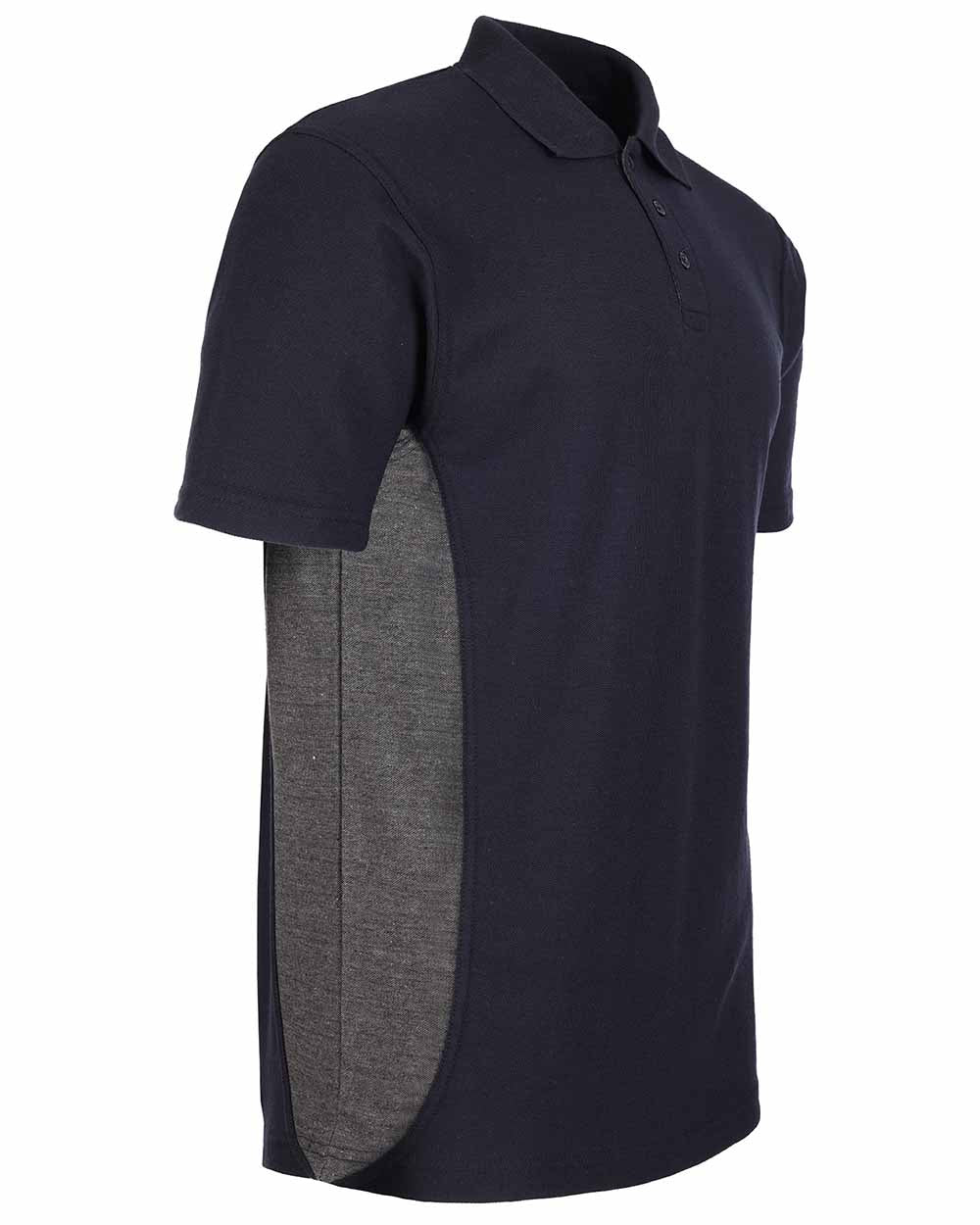 Navy Coloured TuffStuff Pro Work Polo Shirt On A White Background