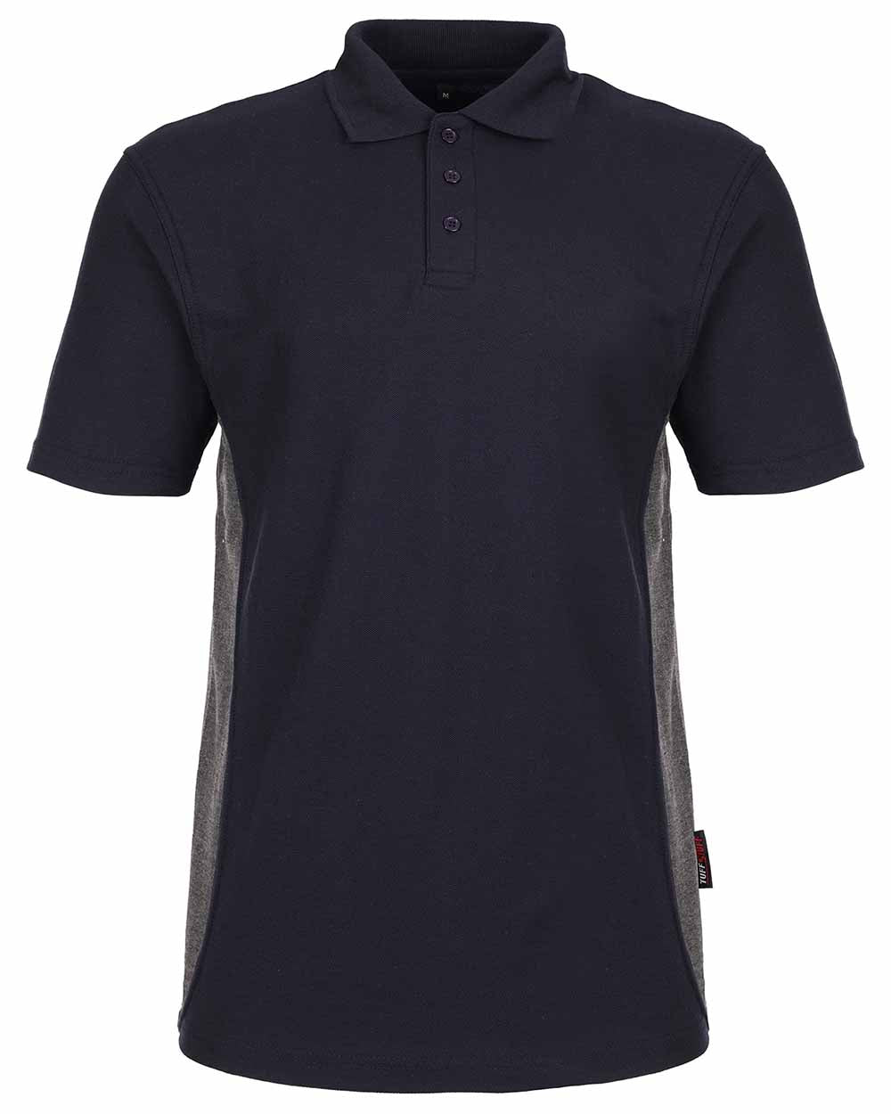 Navy Coloured TuffStuff Pro Work Polo Shirt On A White Background