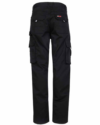 Back view showing seat pockets TuffStuff Pro Work Trousers in Black 