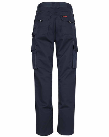 BAck view TuffStuff Pro Work Trousers in Navy 