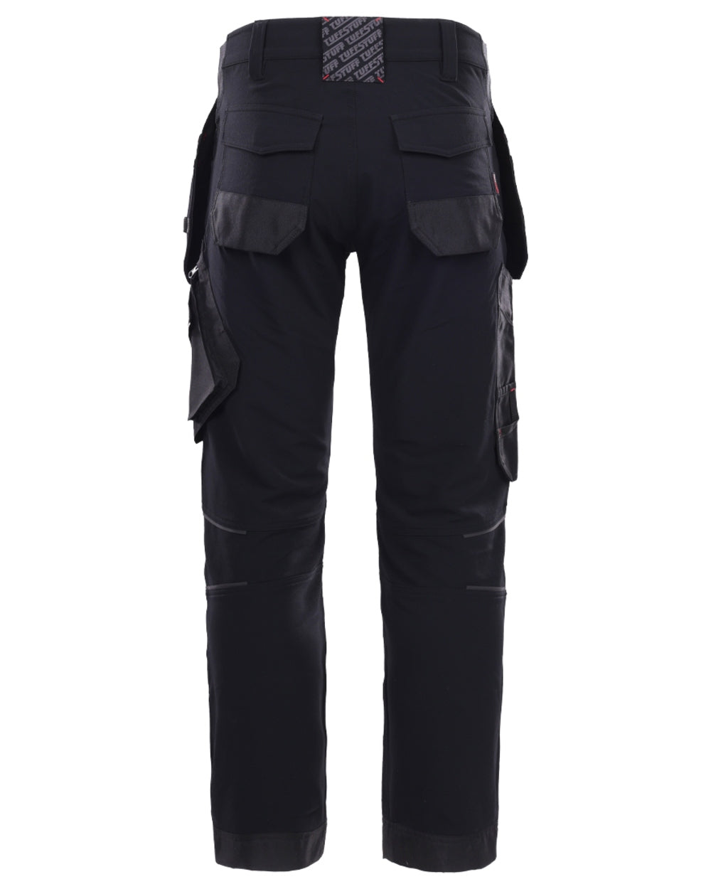 Black coloured TuffStuff Apex Flex Trousers on White background