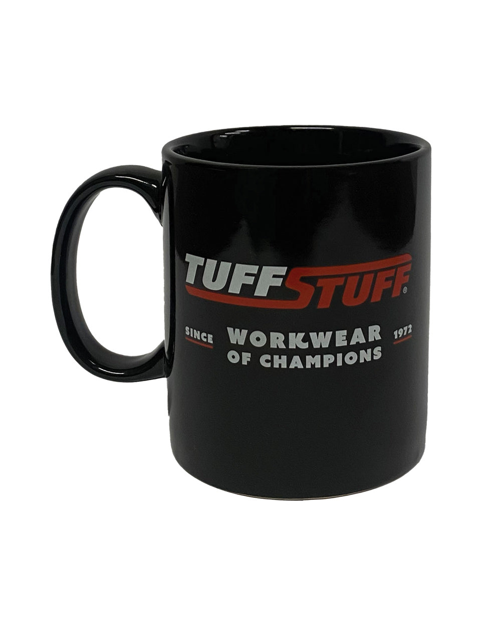 Black coloured TuffStuff Ceramic Mug on White background