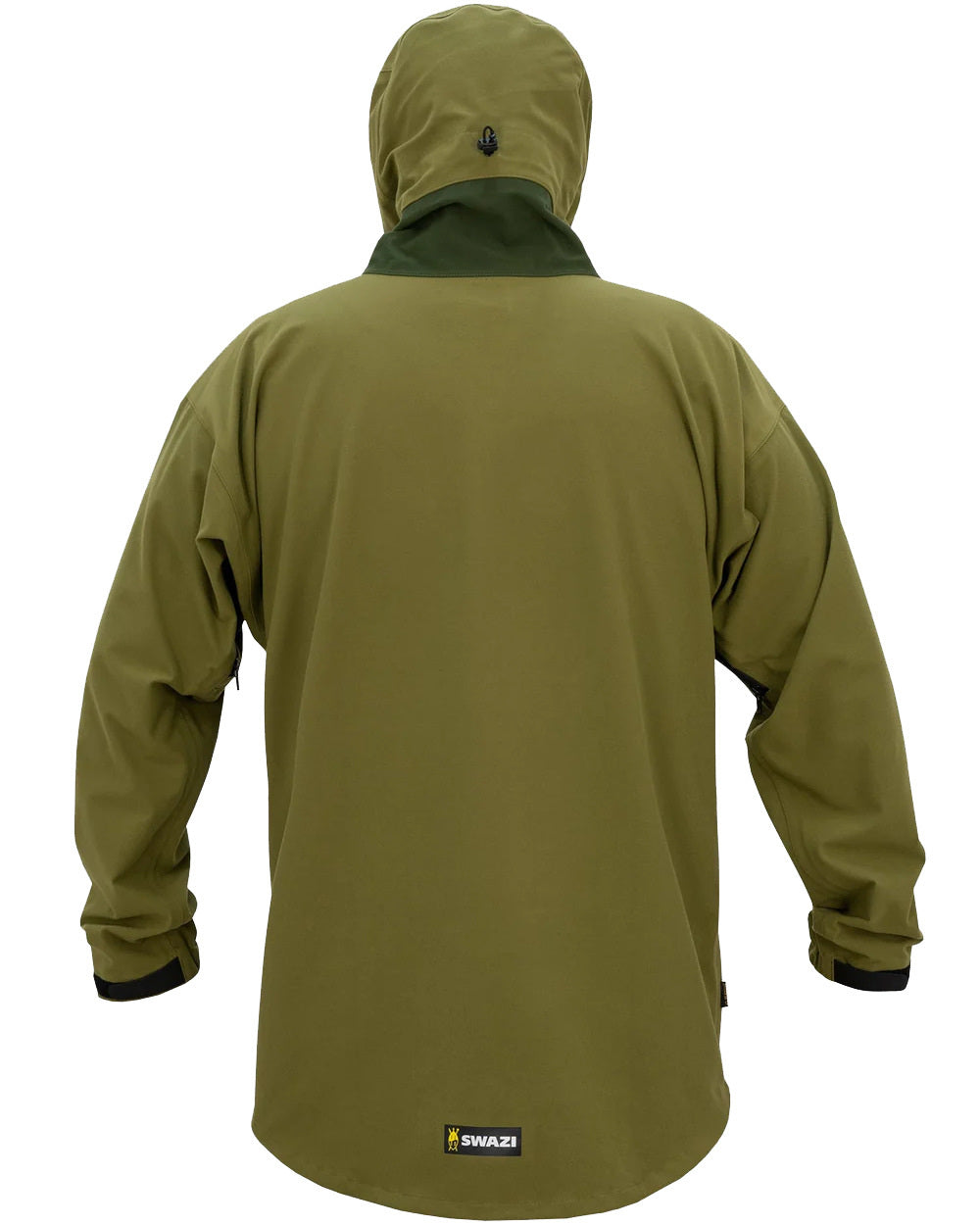Tussock Green Coloured Swazi Kagoule Jacket On A White Background
