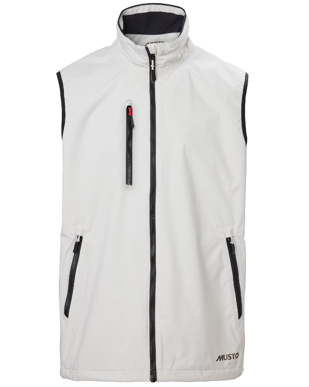 Platinum Coloured Musto Corsica Gilet 2.0 On A White Background