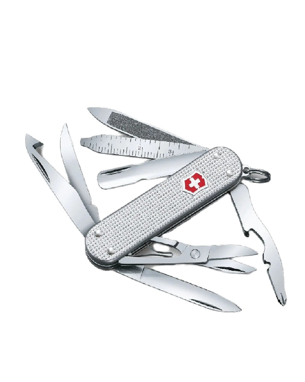 Victorinox Mini Champ Alox Swiss Army Pocket Knife on white background