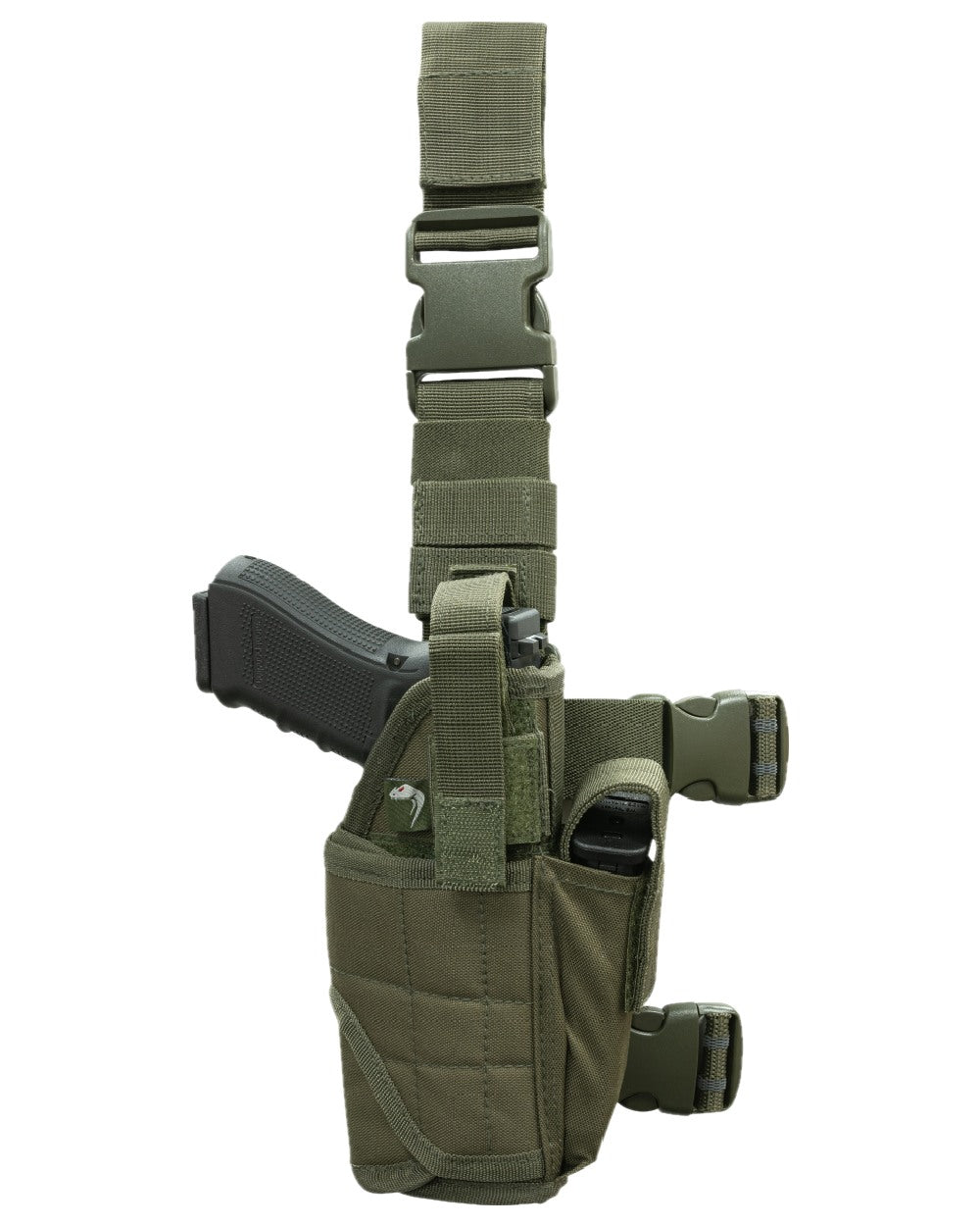 Green Coloured Viper Adjustable Holster on white background